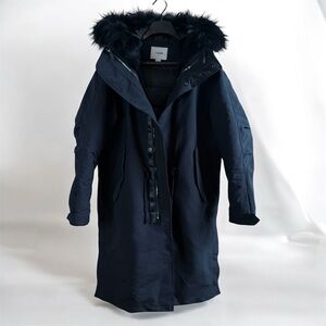 Waterproof Down Parka Coat with Raccoon Fur Hood